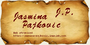 Jasmina Pajković vizit kartica
